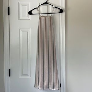 Line and dot stripe dress